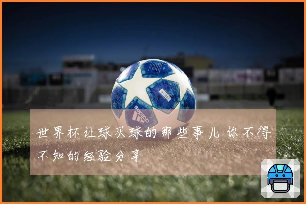 世界杯让球买球的那些事儿 你不得不知的经验分享